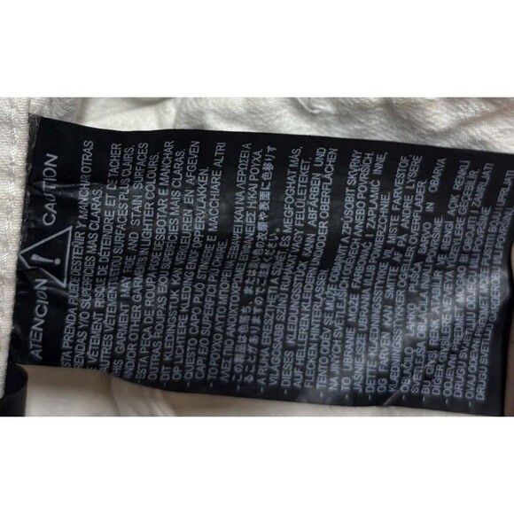 Zara Man Graffiti Paint Splatter Denim Jacket White Streetwear 80s Vibe - Picture 14 of 16